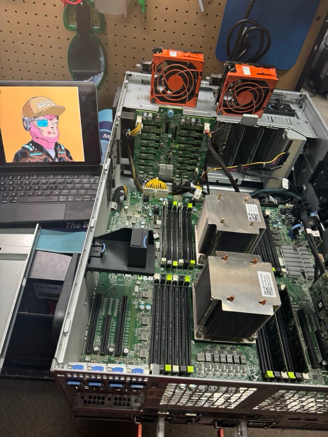 Open server hardware on the Atascocita IT workbench